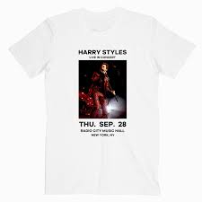 harry styles live in concert radio city music hall new york merchandise t shirt