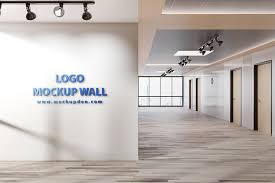 What can i do with a photorealistic wall mockup? Free Logo Mockup Wall Psd Template Mockup Den