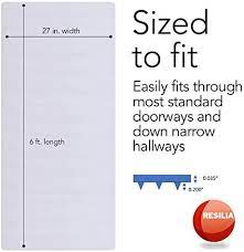 Looking for resilia clear vinyl plastic floor? Amazon Com Resilia Clear Vinyl Plastic Floor Runner Protector For Deep Pile Carpet Skid Resistant Decorative Pattern 27 Inches Wide X 6 Feet Long Home Kitchen