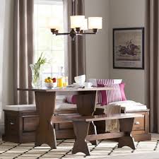 Dearborn 4 Piece Pine Solid Wood Breakfast Nook Dining Set Nook Dining Set Breakfast Nook Dining Set Dining Nook