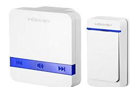 Sonnette De Porte Etanche Homasy Kit De Carillon Portable Sonnerie Sans Fil De 300m Avec 52 Melodies 5 Niveaux Volume Fl Sonnettes De Porte Sonnette Sonnerie