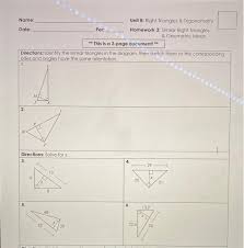 .unit 8 right triangles name per, right triangle trigonometry, trig answer key, right triangles and trigonometry chapter 8 geometry all in, geometry trigonometric ratios answer key, right triangle trig missing sides and angles. Name Unit 8 Right Triangles Trigonometry Date Chegg Com