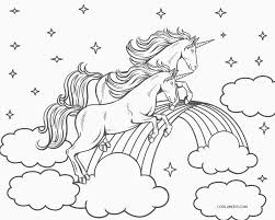 Dibujos Para Colorear De Unicornios Y Arcoiris