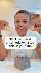 Black pepper, bitter kola & potash, will definitely stop this in your life. 