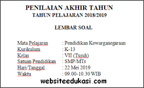 Kimia semester 2 kelas x. Soal Pat Ukk Pkn Kelas 7 Kurikulum 2013 Terbaru Portal Pendidikan