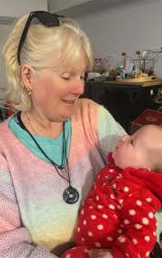 I am grateful for my grandchildren because they have such kind hearts. 🩷  🤍 💙