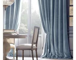 Not just for show, these curtains filter natural light to reduce glare while providing privacy. Blue Velvet Curtains Etsy