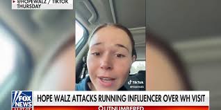 Tim Walz's daughter attacks influencer over White House visit: 'Insulting'