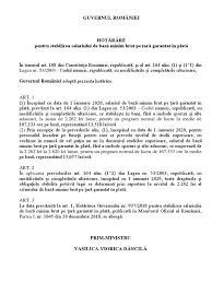Ordinul 937/2018 ( pentru completarea anexei nr. Proiect Hg Salariul Minim 2020