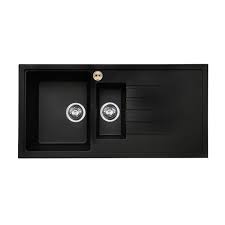That's why we made a list of the best kitchen sinks on the market. Bristan Gallery Quartz 1 5 Bowl And Right Hand Drainer Black Kitchen Sink Gll Skqua1 5 Br Gllskqua1 5br