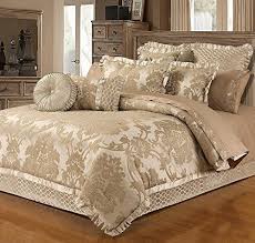 Comforter bed set also includes a comforter, two shams, and a bed skirt. New Season Home Madalyn Comforter Set King Beige 4 Piece Luxury Comforter Sets Comforter Sets Bedding Sets