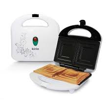 Anda bisa mengolah roti dengan cara dimasak seperti bubur roti, roti goreng isi, roti bakar dan juga roti panggang jika ingin mudah dan cepat menggunakan alat pemanggang roti. Kirin Sandwich Toaster Kst365