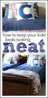 How To Keep Your Kids Beds Looking Neat Beddy S Giveaway I Can Teach My Child Kids Bed Kid Beds How To Make Bed
