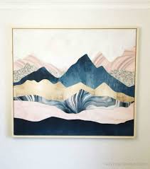 How To Make And Frame Your Own Large Art For Cheap This Time Of Mine Get creative with your large wall art and mix and match framed prints in asymmetric ways for an unconventional decoration style. frame your own large art for cheap