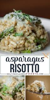 Asparagus Risotto With Pecorino Romano Risotto Recipes Easy Risotto Recipes Risotto Side Dish