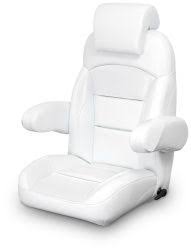 High Back Reclining Helm Seat With Arms Headrest White Lexington Seats 793233 Headrest Seating Recliner