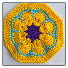I have included both written and charted instructions for the african flower hexagon in this pattern. African Flower Octagon Pattern By Nina Tearney Crochet Patterns Crochet Hexagon African Flowers