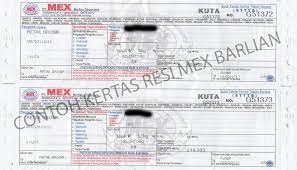 Contoh Resi Pengiriman Mex Barlian Dirgantara Parfum Kain