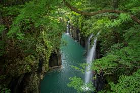 The mean annual precipitation is about 1,700 mm (650 billion m³) in japan, which is more than the global mean precipitation (900 to 1,000 mm). Wallpaper Japan Takachiho Gorge Crag Nature Waterfalls Rivers