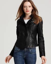 Andrew Marc Waxed Lamb Leather Asymmetrical Jacket Women Bloomingdale S Asymmetric Jacket Jackets For Women Jackets