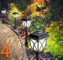 Led Solar Lawn Lights Outdoor Waterproof Warm Light Garden Decoration Lamp  For Walkway Path Villa Yard Driveway - AliExpress