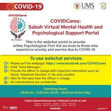 Ums 20 March 2020 Covidcares Sabah Virtual Mental Health Psychological Support Portal