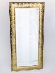 Tall Gold Floor Mirror Excellent For A Seating Chart At Your