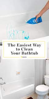 The Best Way To Clean Your Bathtub Is With Liquid Dish Soap Clean Bathtub Best Tub Cleaner Bathtub Cleaner