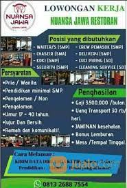 Lowongan kerja satpam rumah pribadi surabaya. Lowongan Kerja Restoran Kab Bekasi Jualo