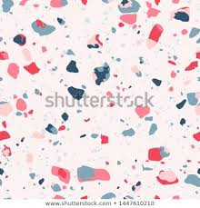 Terrazzo Seamless Pattern Vector Texture Of Mosaic Floor With Colorful Recycled Glass Splinters Seamless Pattern Vector Seamless Patterns Mosaic Flooring