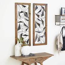 Decmode Indoor Black Metal Contemporary Abstract Wall Decor Set Of 2 Walmart Com In 2021 Staircase Wall Decor Abstract Wall Decor Metal Wall Decor