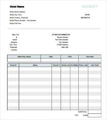 Hotel Receipt Template 9 Free Samples Examples Format Invoice Template Invoice Template Word Receipt Template