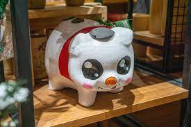 A wide variety of decorated piggy banks options are available to you, such as material, shape, and wholesale decorative telephone booth wooden kids piggy banks w02a274 wholesale decorative. Large Decorative Piggy Bank For The Year Of The Pig In Lunar Calendar For Sale In A Wooden Shelf Creative Commons Bilder