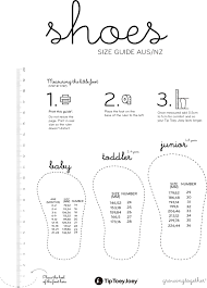 Size Guide Tip Toey Joey