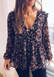 Blouse Marion A Fleurs Boho Blouses Outfit Floral Blouse Outfit Boho Blouses