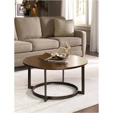 Stacking round glass coffee table set 14. T2063205 00 Hammary Furniture Nueva Round Cocktail Table