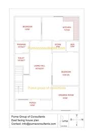 2 type :vastu north face house map 20x20 plan terrace towards the north in open and provide roof slope towards the north or east direction of the house. East Face House Plan For Your New Home Purna Consultants