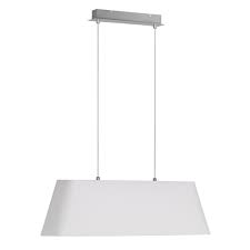 Hangeleuchte Deckenleuchte Pendelleuchte Stoffschirm Weiss 2 Flammig Pendelleuchte Lampe Esstisch Und Beleuchtung Decke