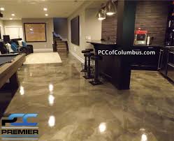 Mix the paint well and apply a thin, even first coat. Basement Flooring Options Epoxy Finish Epoxy Flooring Pcc Columbus Ohio
