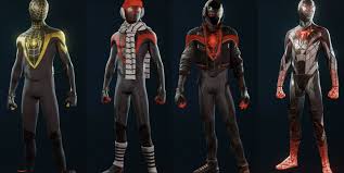 There are suits and gadgets to unlock which will require you to stray. Spider Man Miles Morales Suits Guide All Costumes Including Spider Cat Stevivor