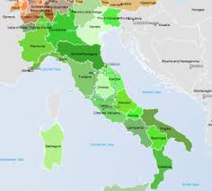 Beliebte urlaubsregionen sind sizilien, kalabrien, die toscana und piemont. Italien Vektor Landkarte Regionen Einfarben Fur Powerpoint
