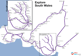 Due to space constraints, not all stations are shown on the valley lines routes around cardiff, newport and bridgend. Explore South Wales Uk By Train
