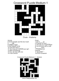 You will be able solve the puzzle for free. Crossword Puzzles Medium Crossword Puzzle One Free Puzzles