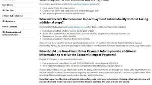 Have You Gotten Your Stimulus Money Yet If Not The Irs Has Posted More Information Wgxa