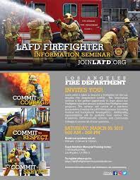 Los Angeles Fire Department - Learn What It Takes To Become A Firefighter  For The Lafd! This Information Seminar Is The Perfect Opportunity To Learn  About Our Firefighter Selection Process And Free