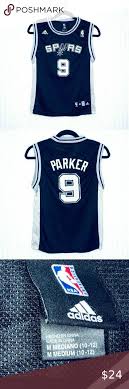The son of a professional basketball player. Adidas Parker 9 San Antonio Spurs Jersey Medium Adidas San Antonio Spurs Tony Parker 9 Basketball Jersey Size Athletic Tank Tops Clothes Design Adidas Shirt