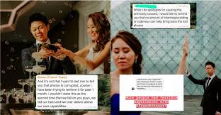 The versatility in al's photography is what makes him a one stop shop for singapore wedding photography and photoshoot. S Pore Wedding Photography Company Loses Photos Of Actual Day Celebration Videos From Pre Wedding Shoot Mothership Sg News From Singapore Asia And Around The World