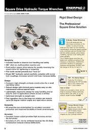 Square Drive Hydraulic Torque Wrenches Enerpac