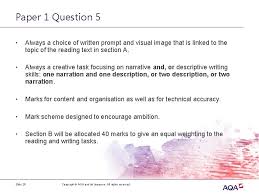 So the full step by step guide to the aqa english language gcse paper 1 question 5 is as follows. Preparing To Teach Gcse English Language And English