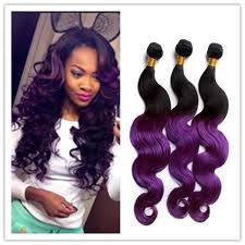 Malaysian Ombre Purple Body Wave Hair Bundles Black And Purple Ombre Hair Two Tone 1b Purple Human Hair Bundles 3 Purple Ombre Hair Hair Bundles Body Wave Hair